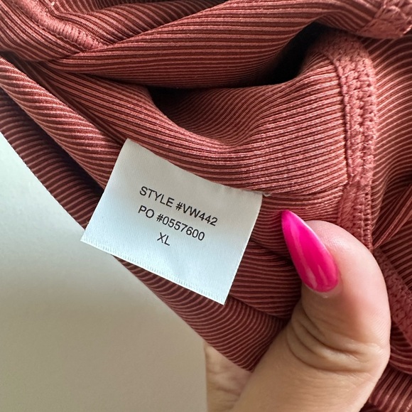 NWOT Vuori Lux Rib Studio Legging IN Cinnamon Heather XL - Picture 6 of 6